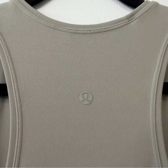 Lululemon Get Going Racerback Side Slit Midi Dress Taupe Grey Nulu Size M / 8 - Picture 8 of 13